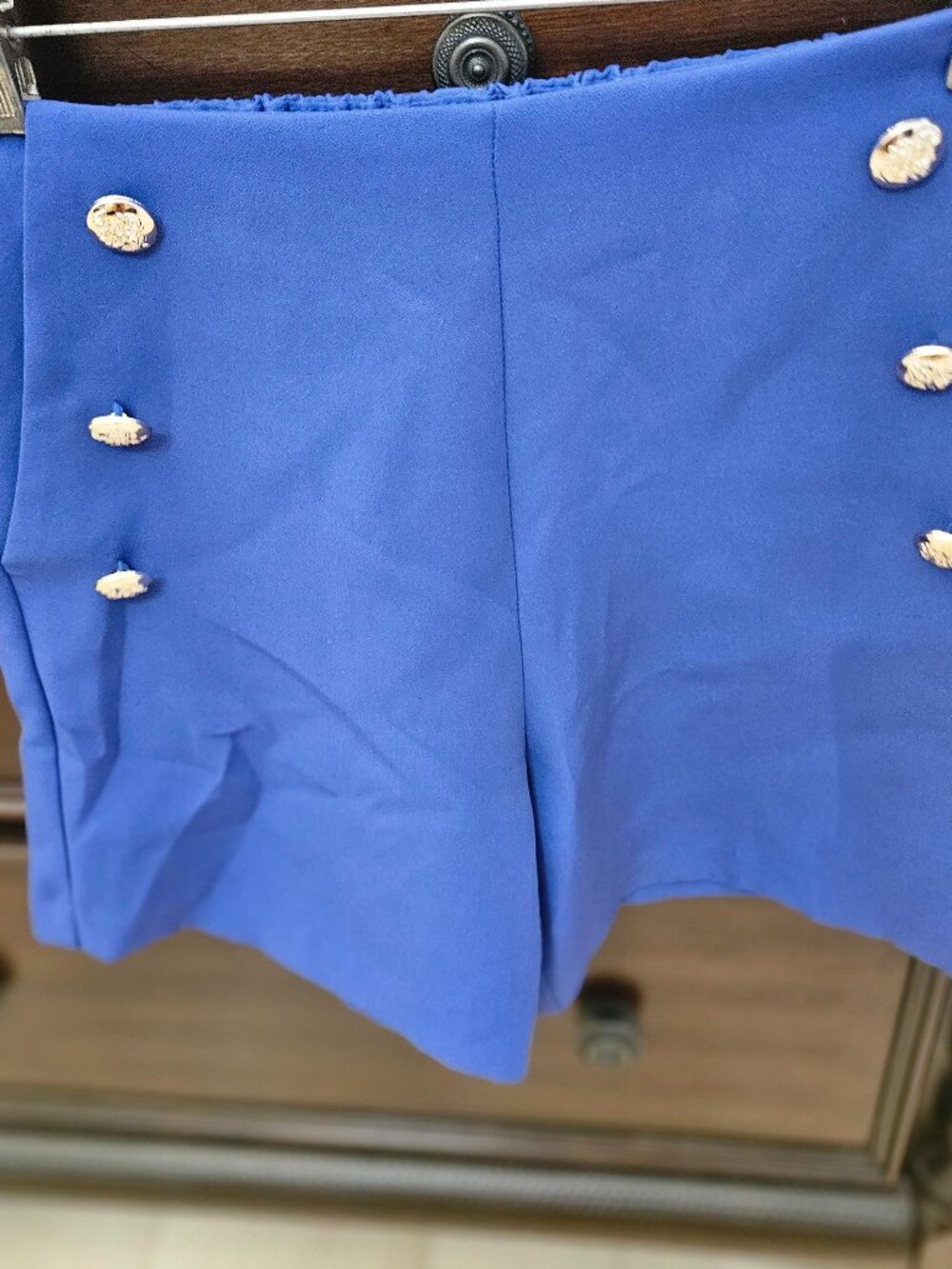Blue high waisted sailor shorts - NWOT